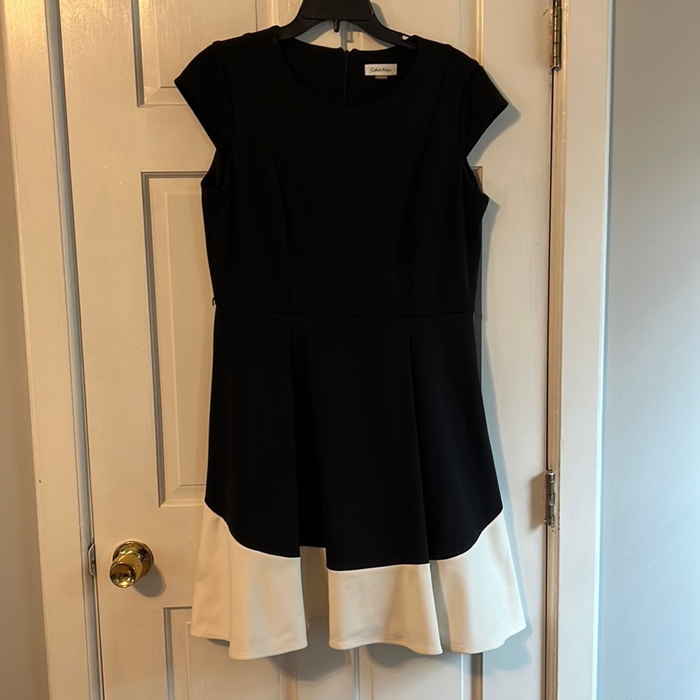 Calvin Klein Black / White Dress